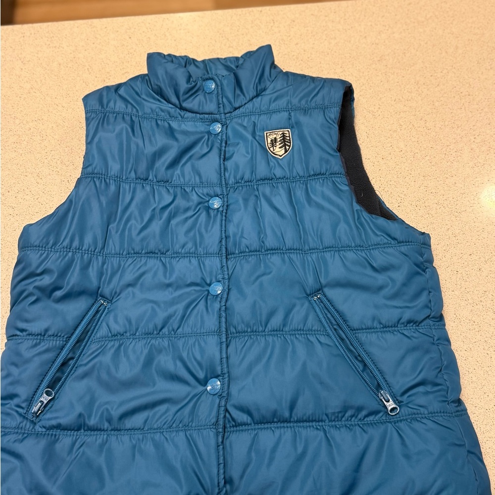 American Eagle Outfitters Blue Puffer Vest
